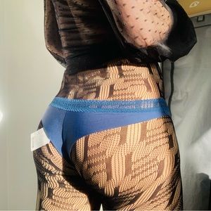 1pcs Acousma Paris Women's Panties Panty Lingerie Vintage S-M Blue